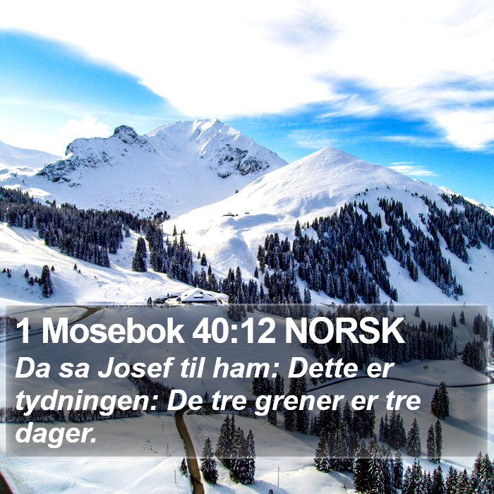 1 Mosebok 40:12 NORSK Bible Study