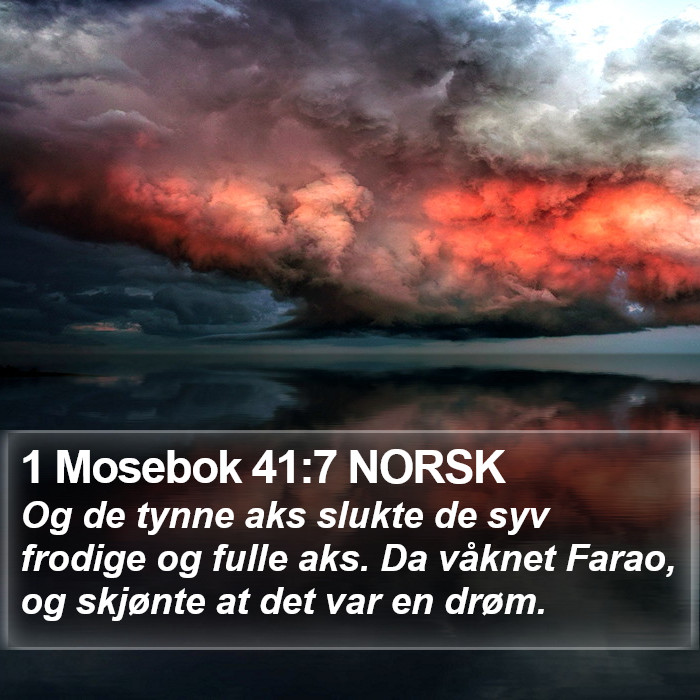 1 Mosebok 41:7 NORSK Bible Study