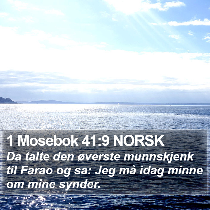 1 Mosebok 41:9 NORSK Bible Study