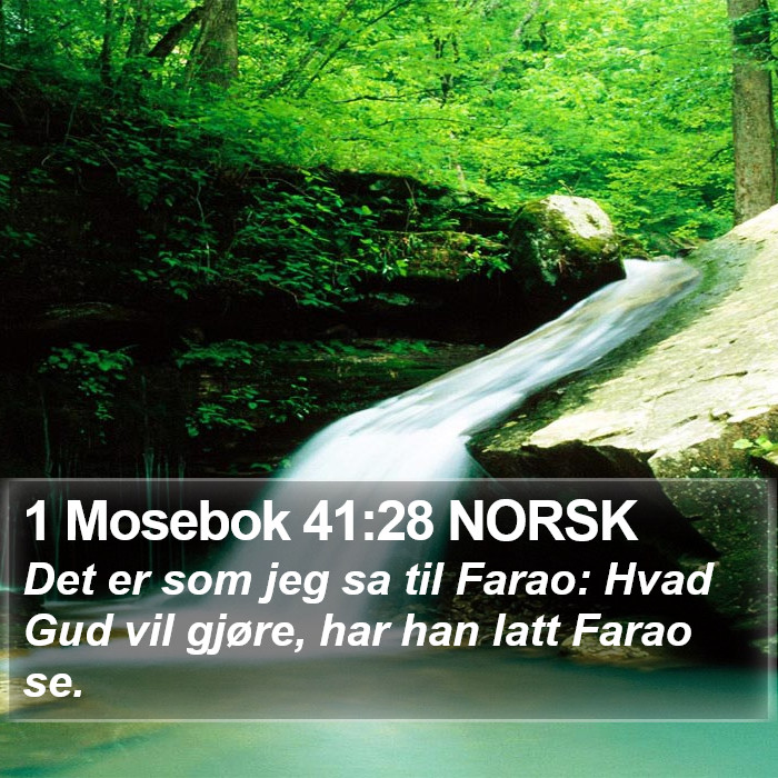 1 Mosebok 41:28 NORSK Bible Study