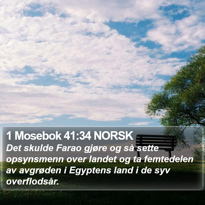 1 Mosebok 41:34 NORSK Bible Study