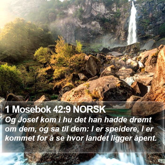 1 Mosebok 42:9 NORSK Bible Study