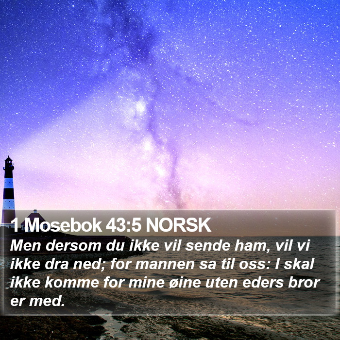 1 Mosebok 43:5 NORSK Bible Study