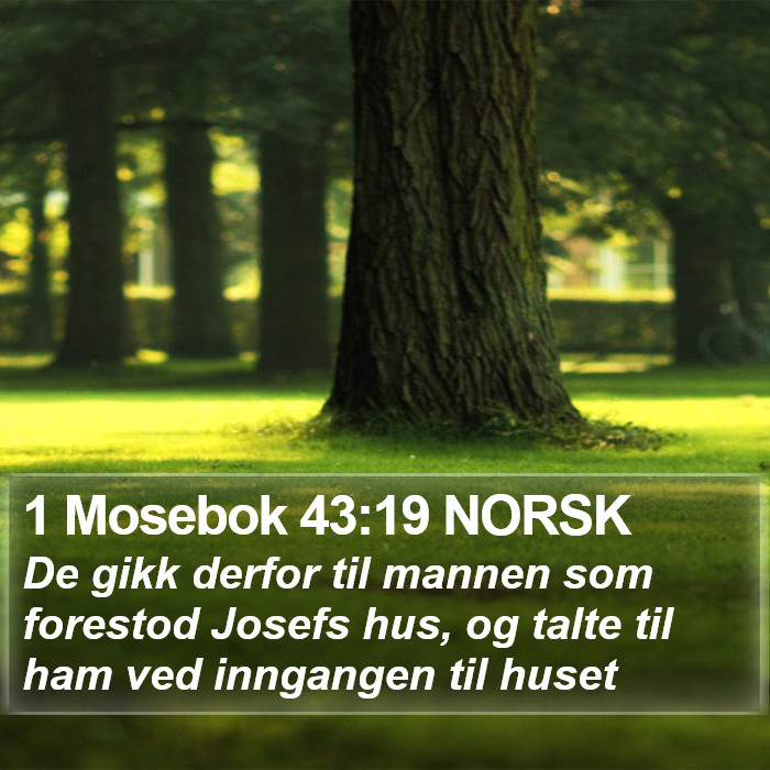 1 Mosebok 43:19 NORSK Bible Study