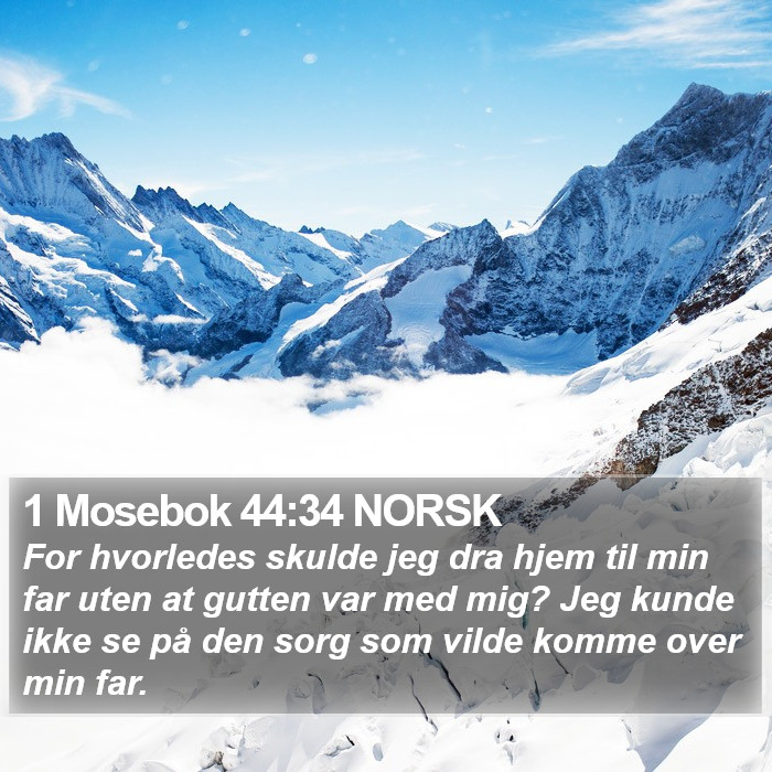 1 Mosebok 44:34 NORSK Bible Study