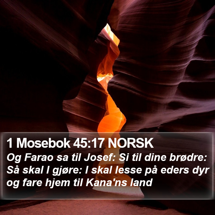 1 Mosebok 45:17 NORSK Bible Study