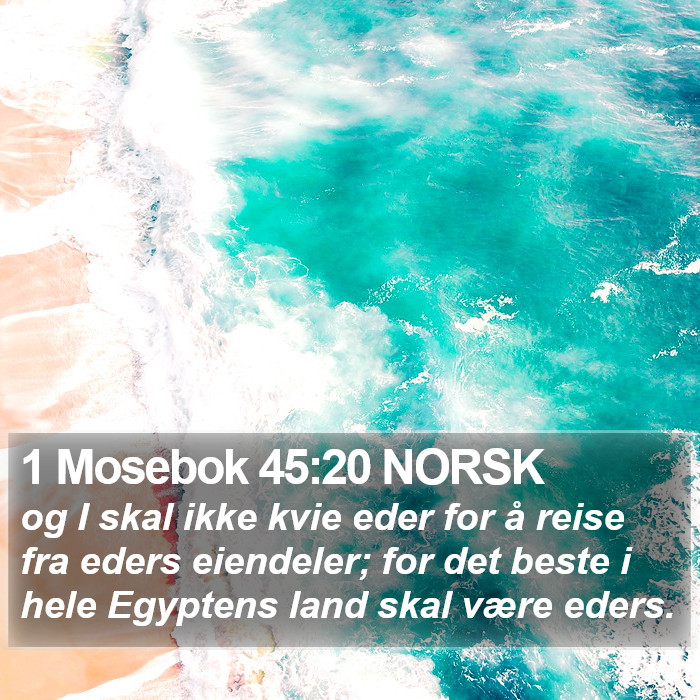 1 Mosebok 45:20 NORSK Bible Study