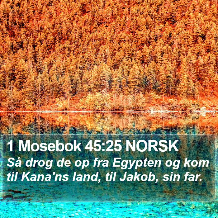 1 Mosebok 45:25 NORSK Bible Study