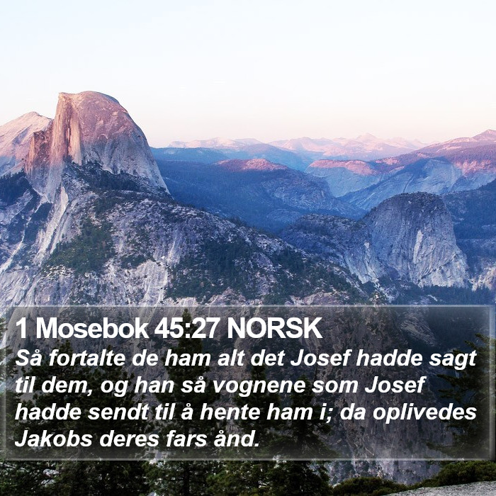 1 Mosebok 45:27 NORSK Bible Study