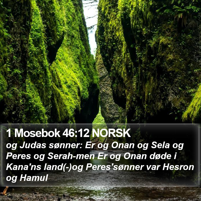 1 Mosebok 46:12 NORSK Bible Study