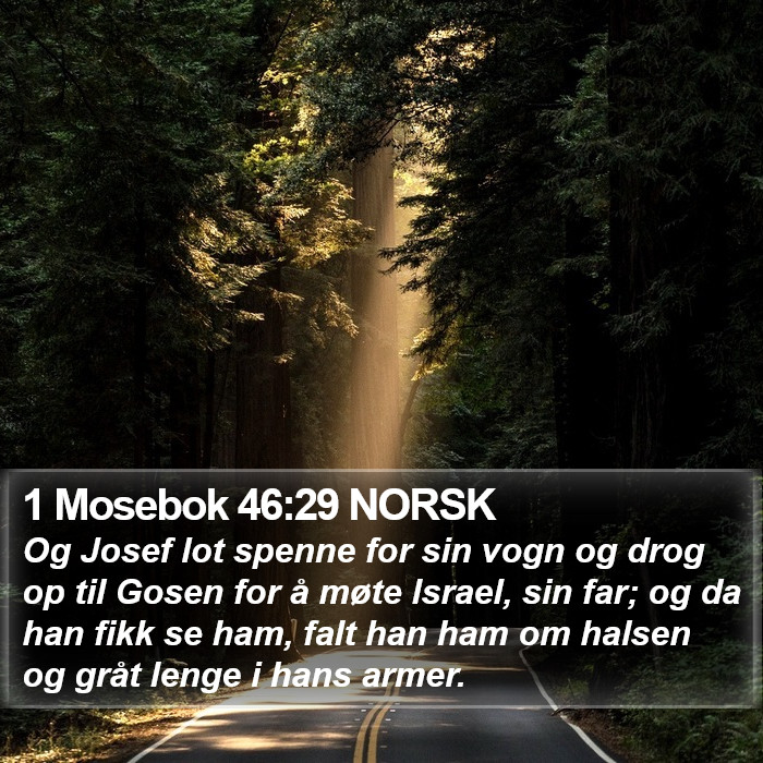 1 Mosebok 46:29 NORSK Bible Study