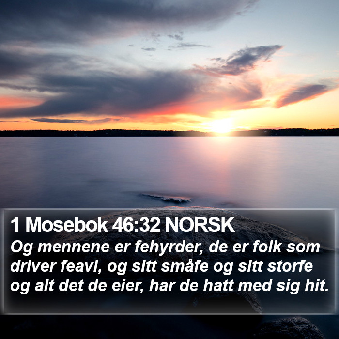 1 Mosebok 46:32 NORSK Bible Study