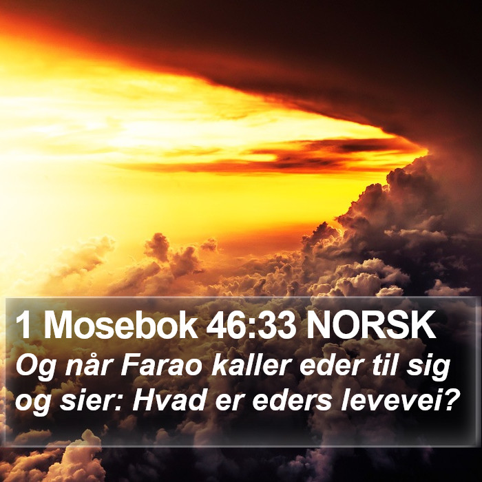 1 Mosebok 46:33 NORSK Bible Study