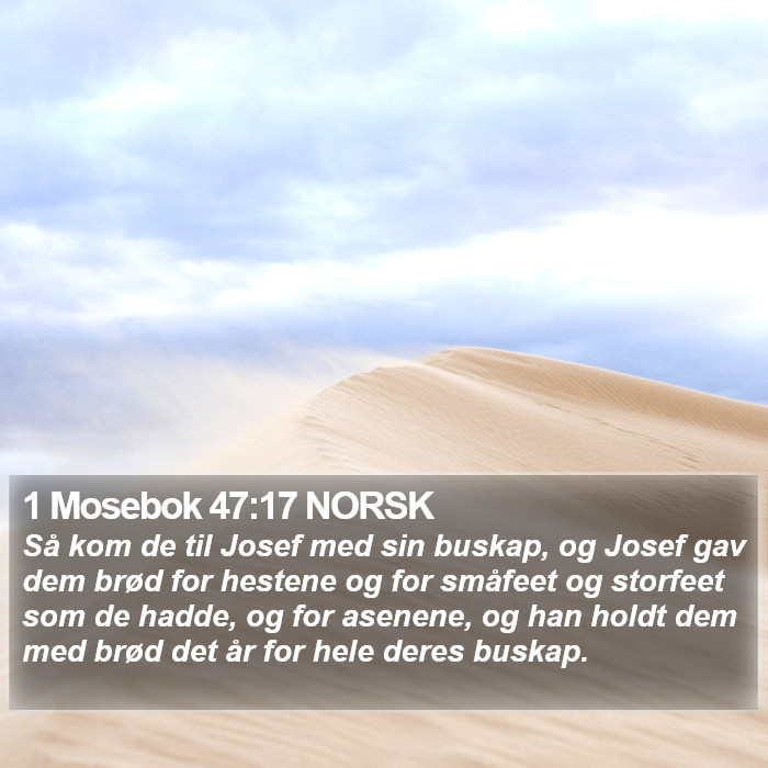 1 Mosebok 47:17 NORSK Bible Study