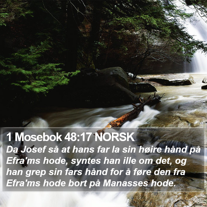 1 Mosebok 48:17 NORSK Bible Study