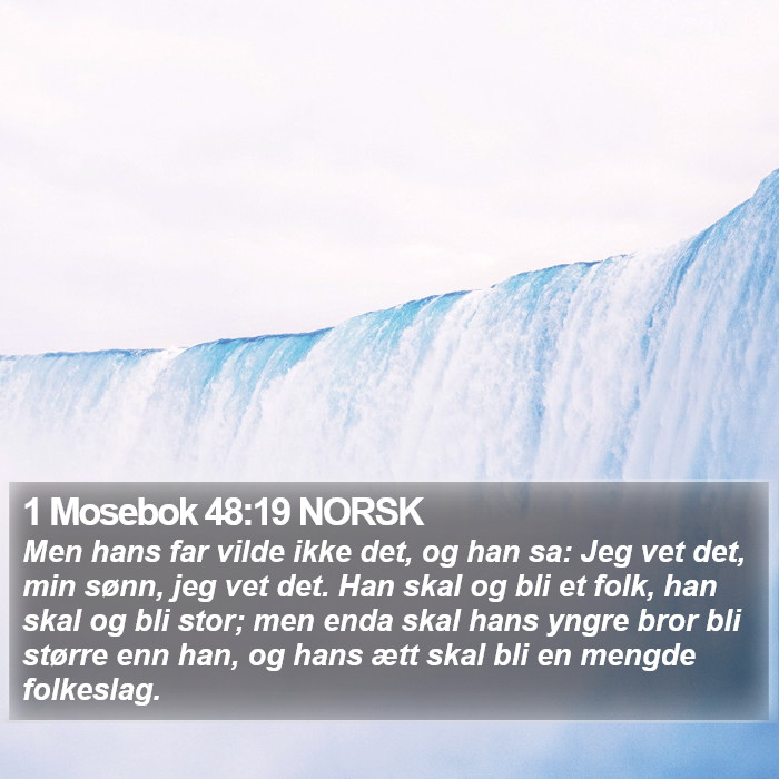 1 Mosebok 48:19 NORSK Bible Study