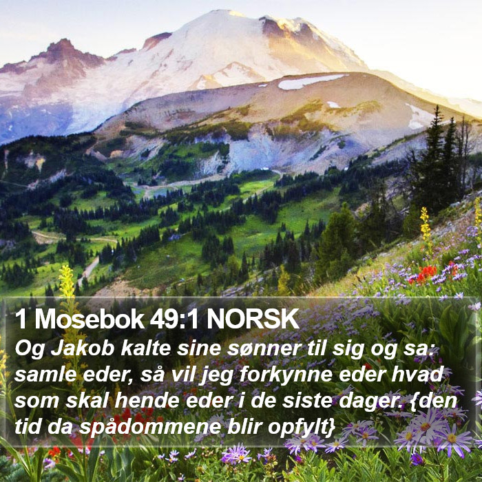 1 Mosebok 49:1 NORSK Bible Study