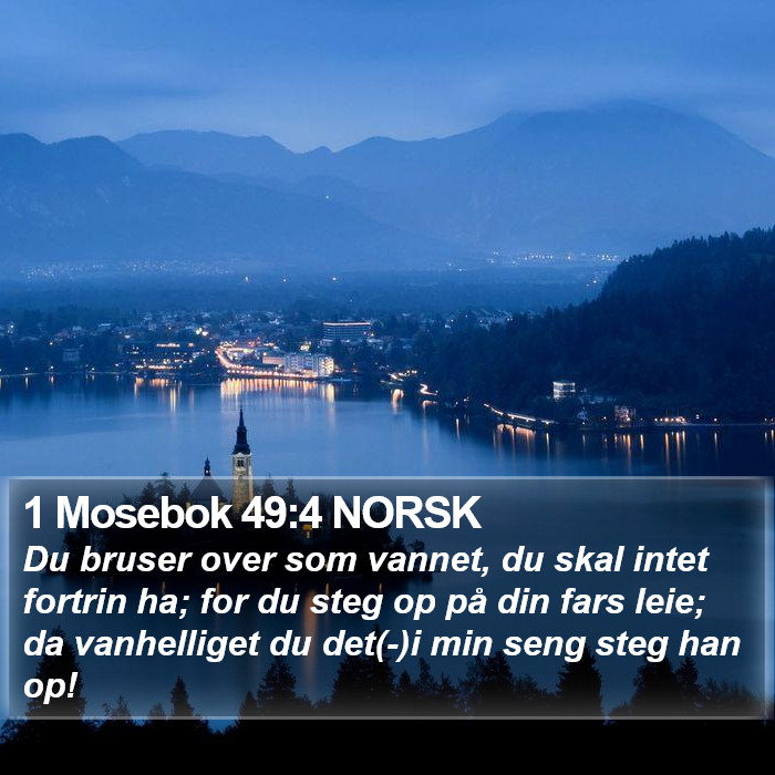 1 Mosebok 49:4 NORSK Bible Study