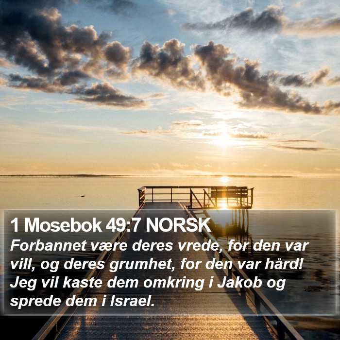 1 Mosebok 49:7 NORSK Bible Study