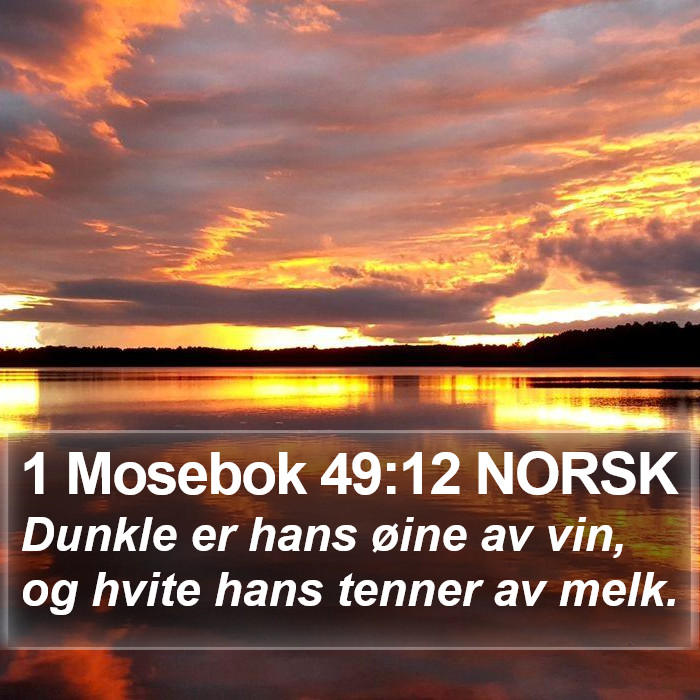 1 Mosebok 49:12 NORSK Bible Study