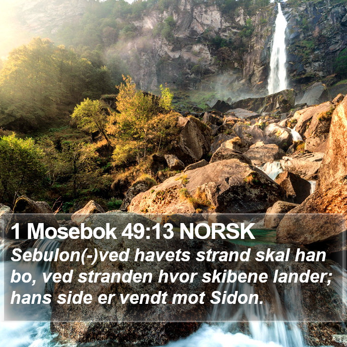 1 Mosebok 49:13 NORSK Bible Study