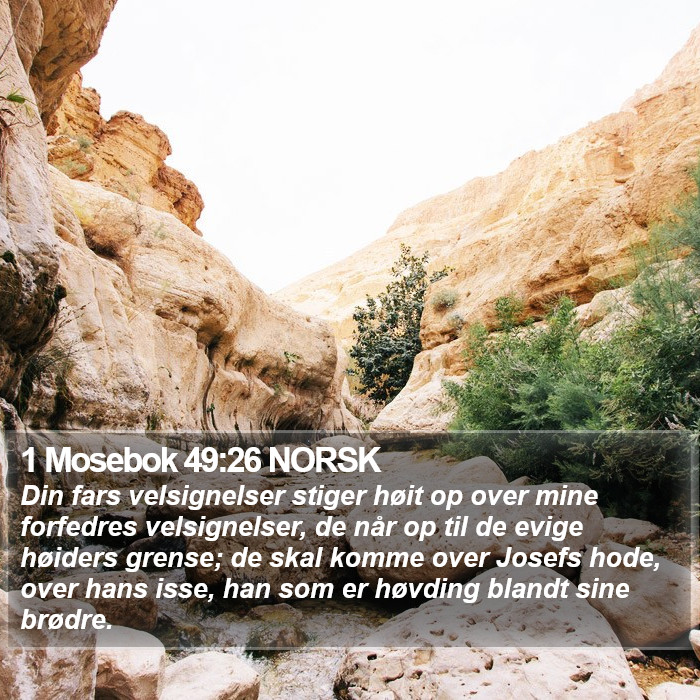 1 Mosebok 49:26 NORSK Bible Study