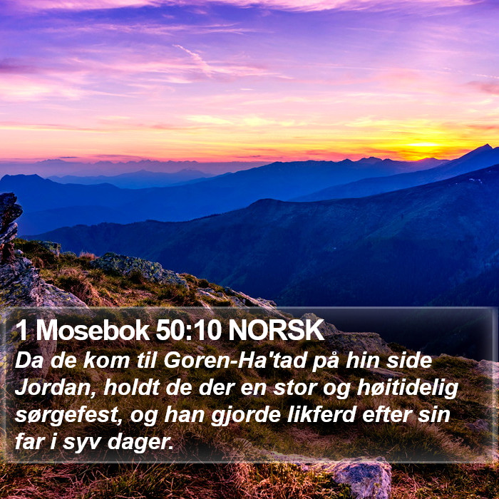 1 Mosebok 50:10 NORSK Bible Study