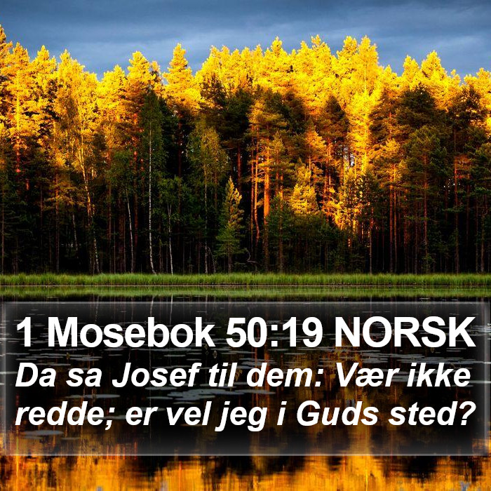 1 Mosebok 50:19 NORSK Bible Study