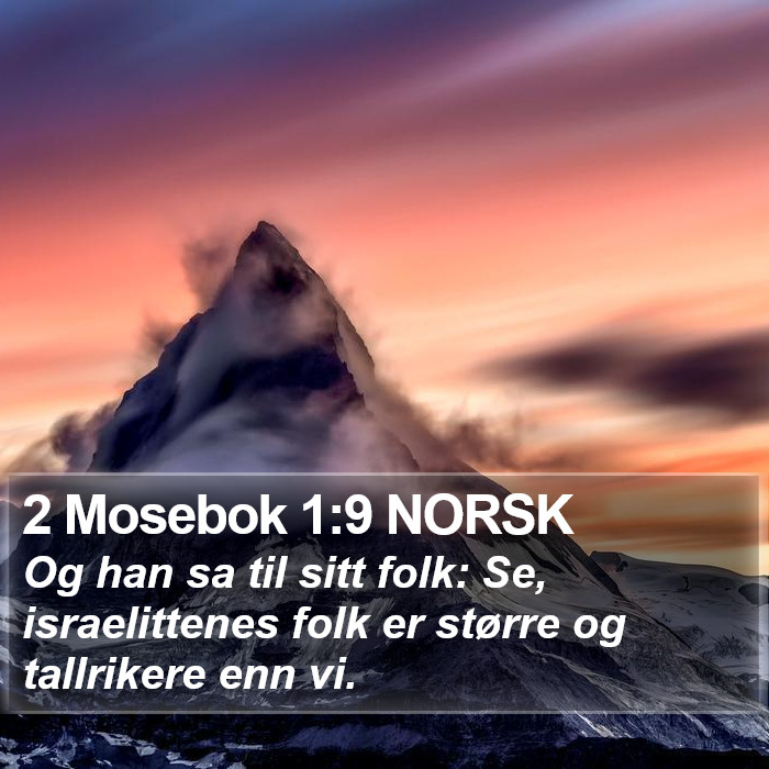 2 Mosebok 1:9 NORSK Bible Study