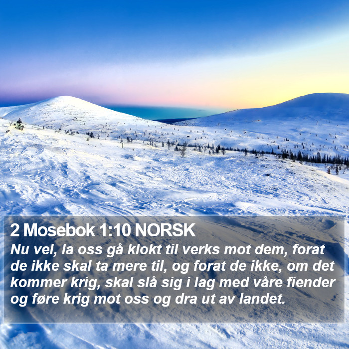 2 Mosebok 1:10 NORSK Bible Study