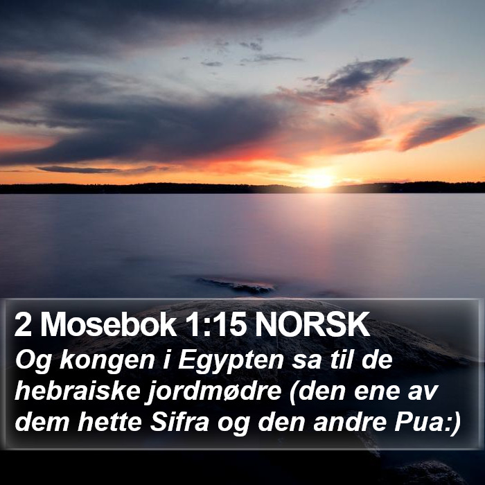 2 Mosebok 1:15 NORSK Bible Study