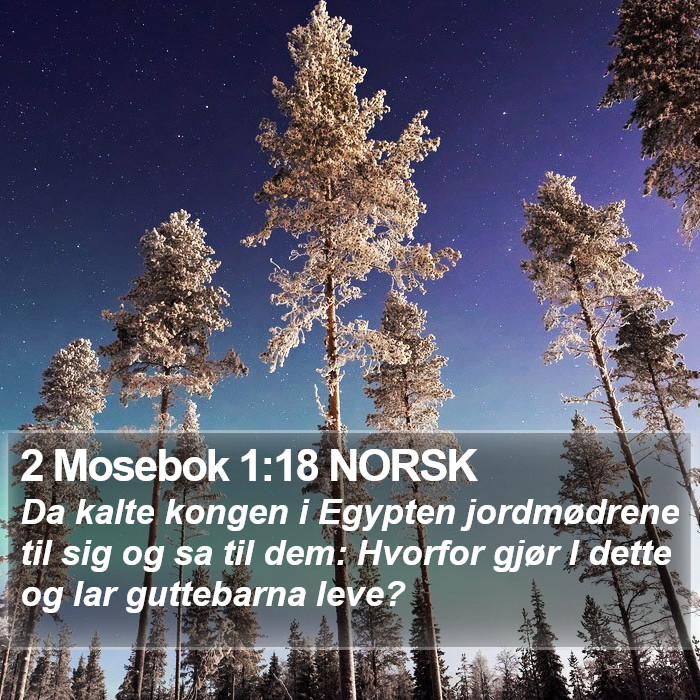 2 Mosebok 1:18 NORSK Bible Study