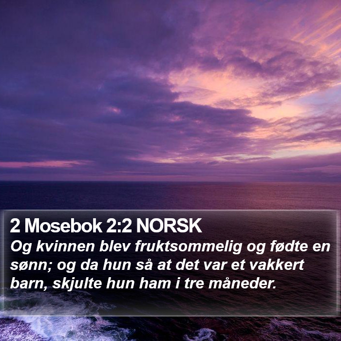 2 Mosebok 2:2 NORSK Bible Study