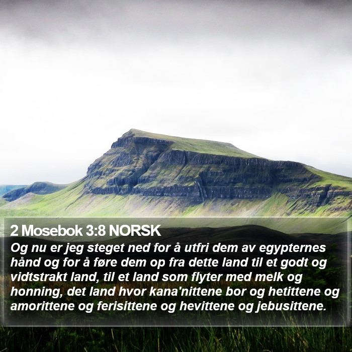 2 Mosebok 3:8 NORSK Bible Study