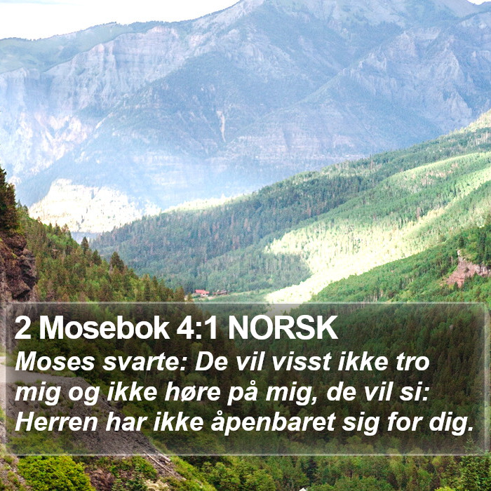 2 Mosebok 4:1 NORSK Bible Study