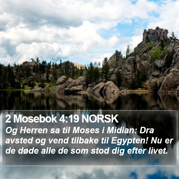 2 Mosebok 4:19 NORSK Bible Study