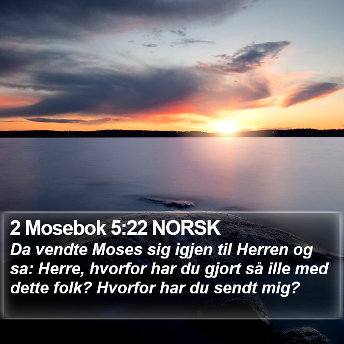 2 Mosebok 5:22 NORSK Bible Study