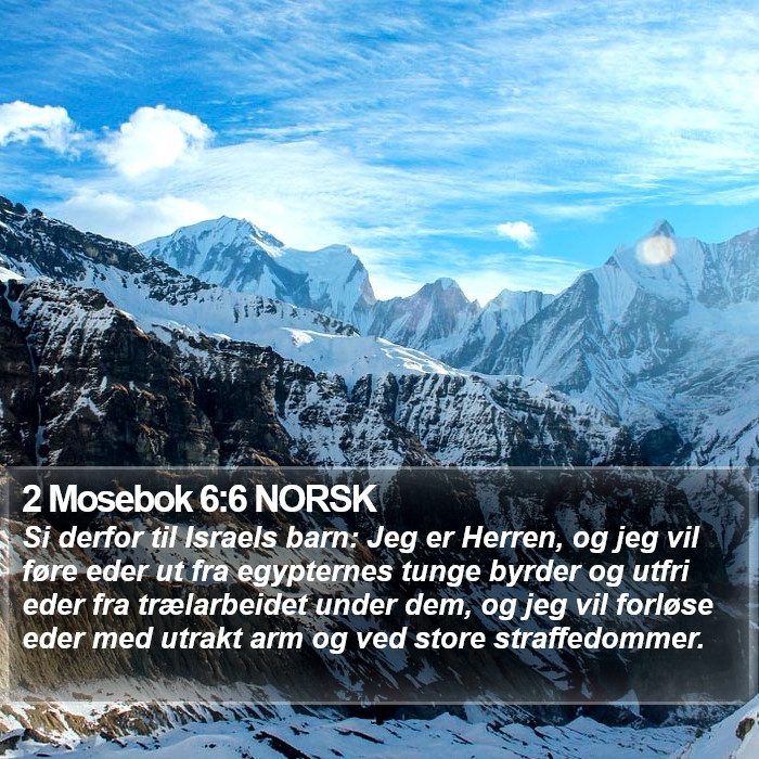 2 Mosebok 6:6 NORSK Bible Study