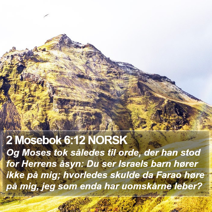 2 Mosebok 6:12 NORSK Bible Study