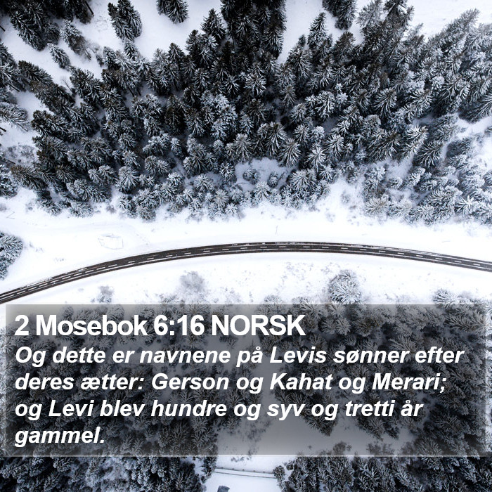 2 Mosebok 6:16 NORSK Bible Study