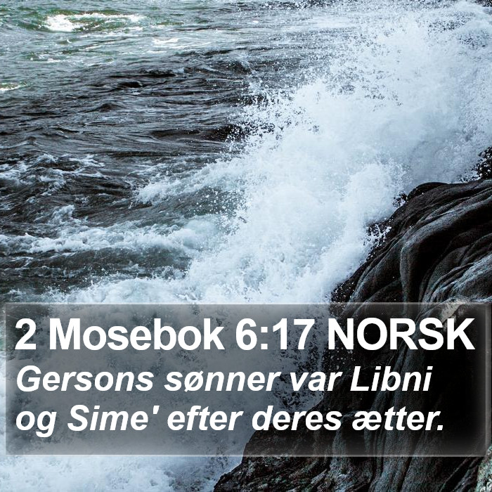 2 Mosebok 6:17 NORSK Bible Study