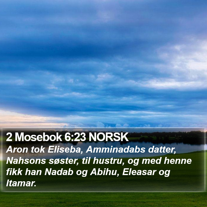 2 Mosebok 6:23 NORSK Bible Study