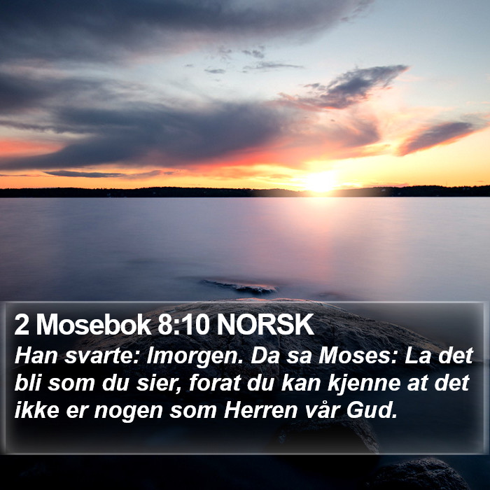 2 Mosebok 8:10 NORSK Bible Study