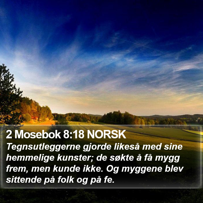 2 Mosebok 8:18 NORSK Bible Study