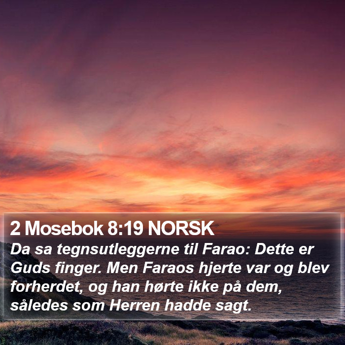 2 Mosebok 8:19 NORSK Bible Study