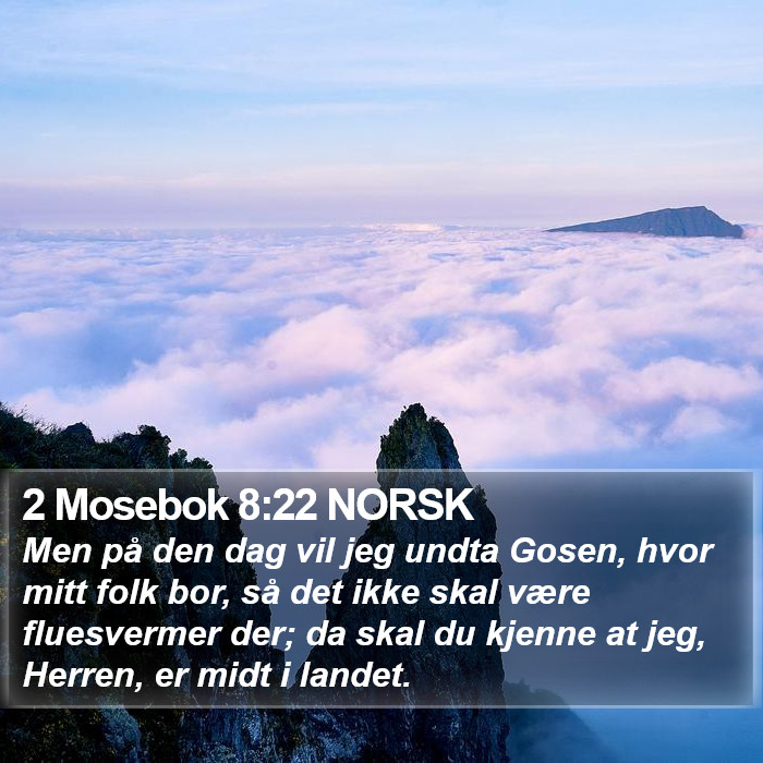 2 Mosebok 8:22 NORSK Bible Study