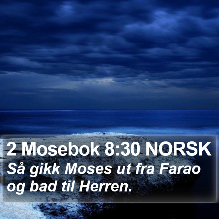 2 Mosebok 8:30 NORSK Bible Study