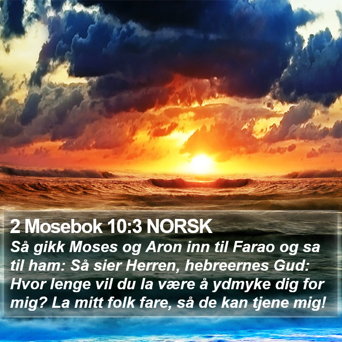 2 Mosebok 10:3 NORSK Bible Study