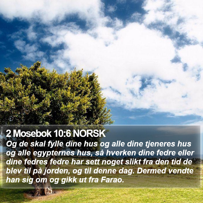 2 Mosebok 10:6 NORSK Bible Study