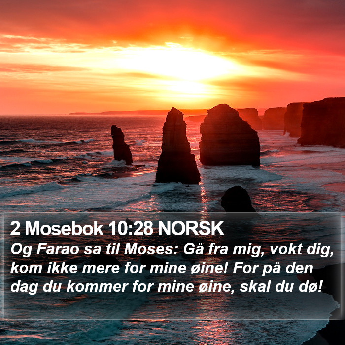 2 Mosebok 10:28 NORSK Bible Study